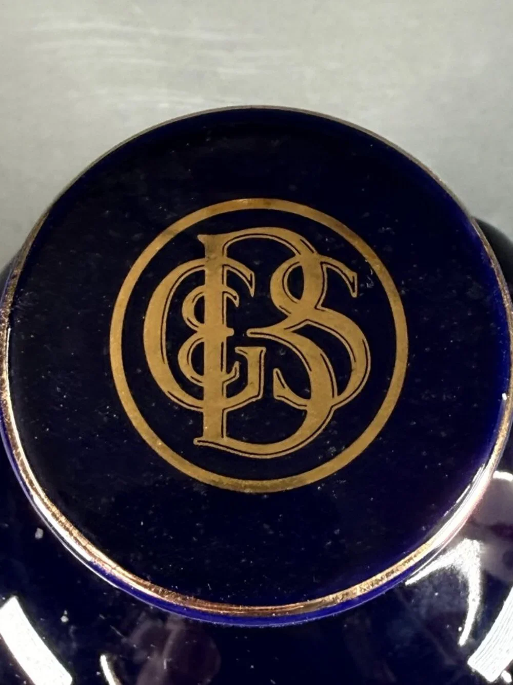 Rare Ballantine's 21 Year Old Empty Blue Wade Porcelain Whisky Decanter 70cl